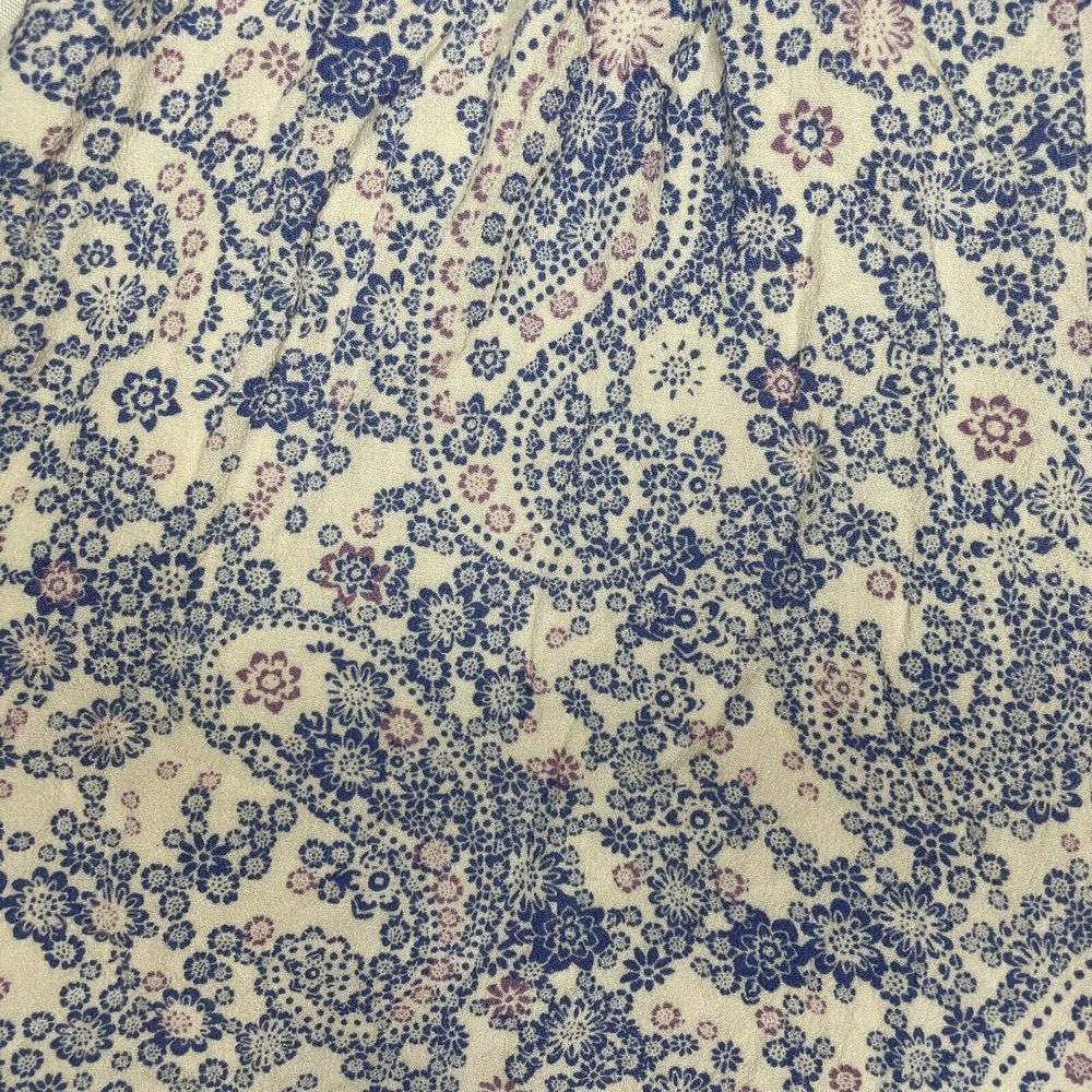 Free People Delfonic Flirty Paisley Romper Size 4 Blue Cross Back Straps Lined - Picture 12 of 12